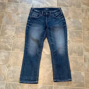 Silver suki jean capris